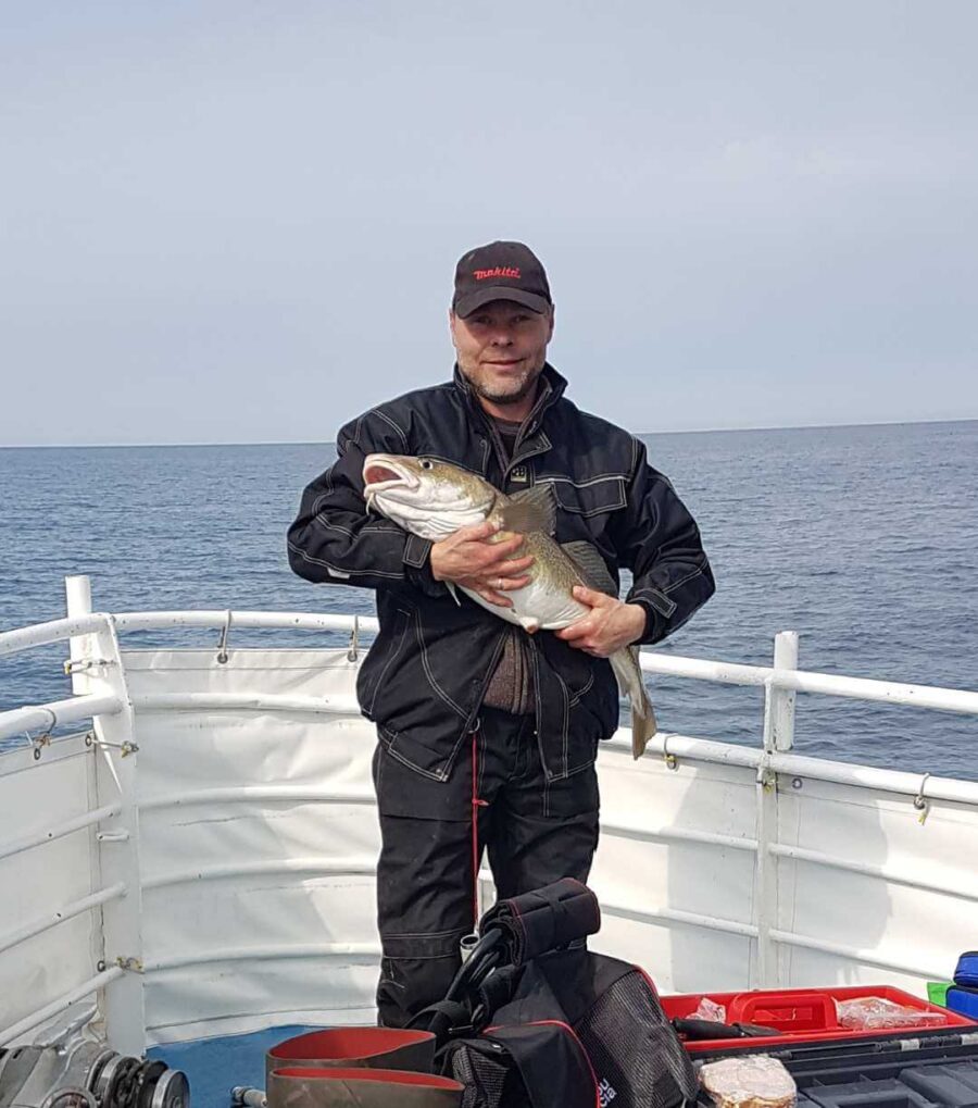 Fisketure på havet ud fra Hirtshals, Danmark - Lystfiskerture